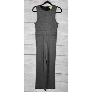 Catherine Malandrino Wide Leg Sleeveless Jumpsuit Grey Size 4